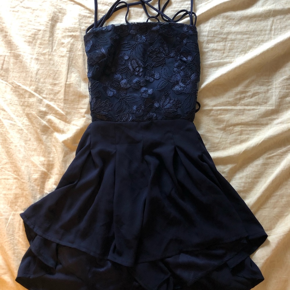 LUCY IN THE SKY Navy Blue Dress Size S/M